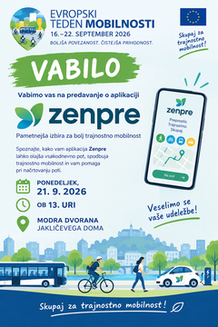 vabilo na predavanje o aplikaciji ZENPRE